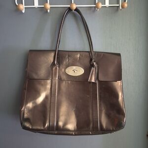 Mulberry Bayswater Bronze Leather Handbag